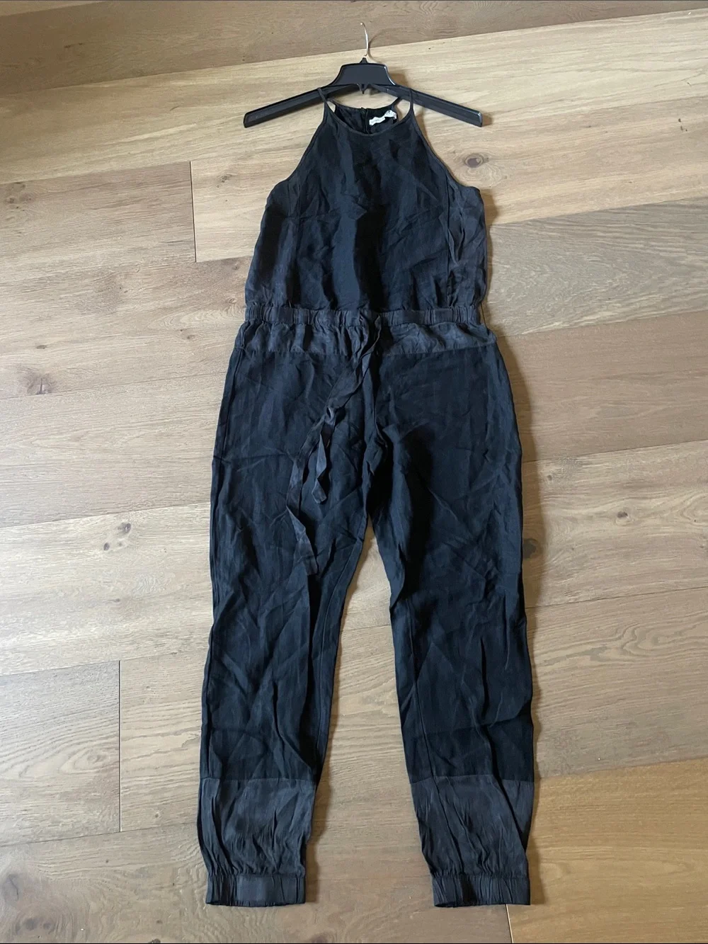 YFB by Young Fabulous & Broke Diego Linen Blend Black Jumpsuit Size Medium